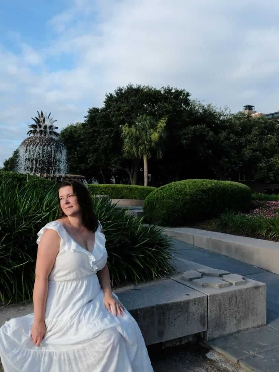 Pineapple fountain Charleston