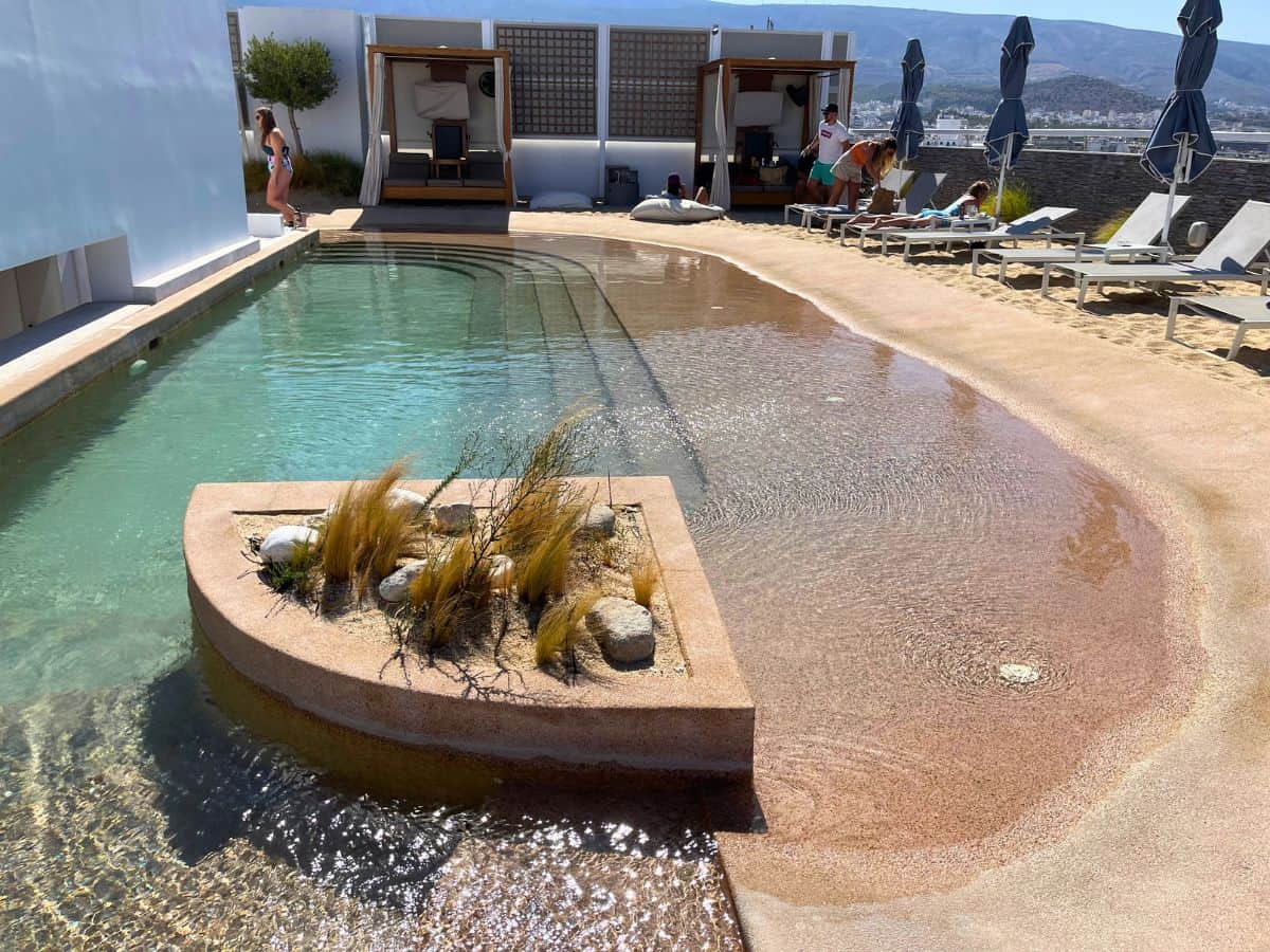 View of the pool at Airotel  Hotel a Pool Pass Athens Hotel 