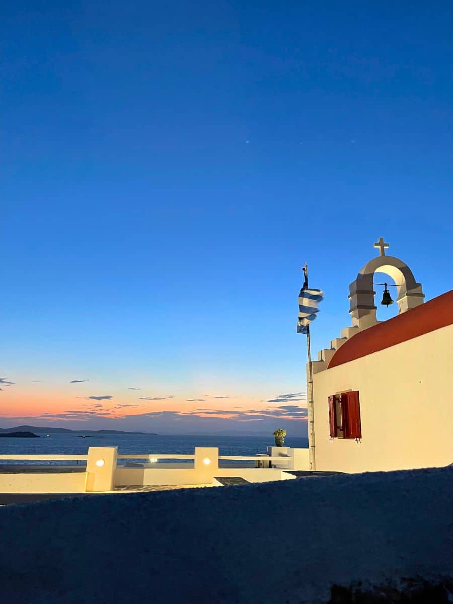 Streets of Mykonos at Night
