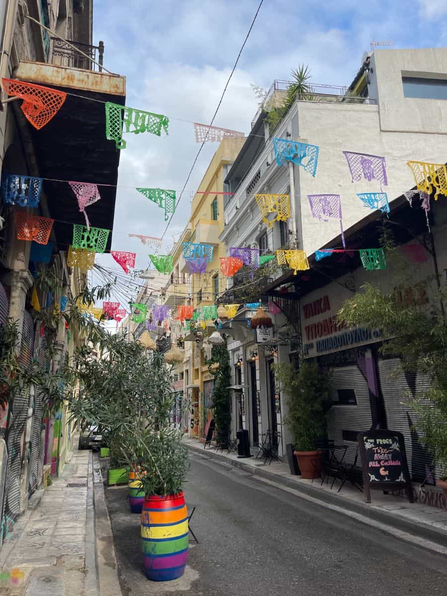Empty Streets of Athens in December