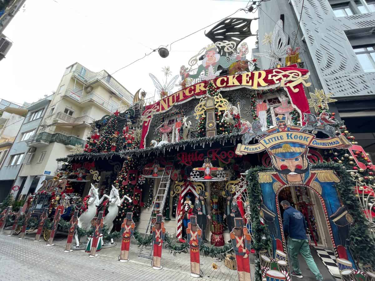 The Little Cook Cafe in Athens in December