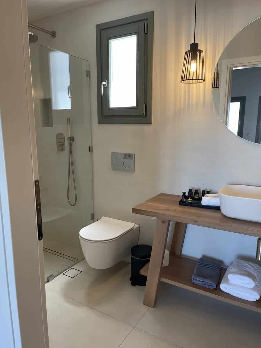 Boho Style Bathroom at Nival Boutique Hotel