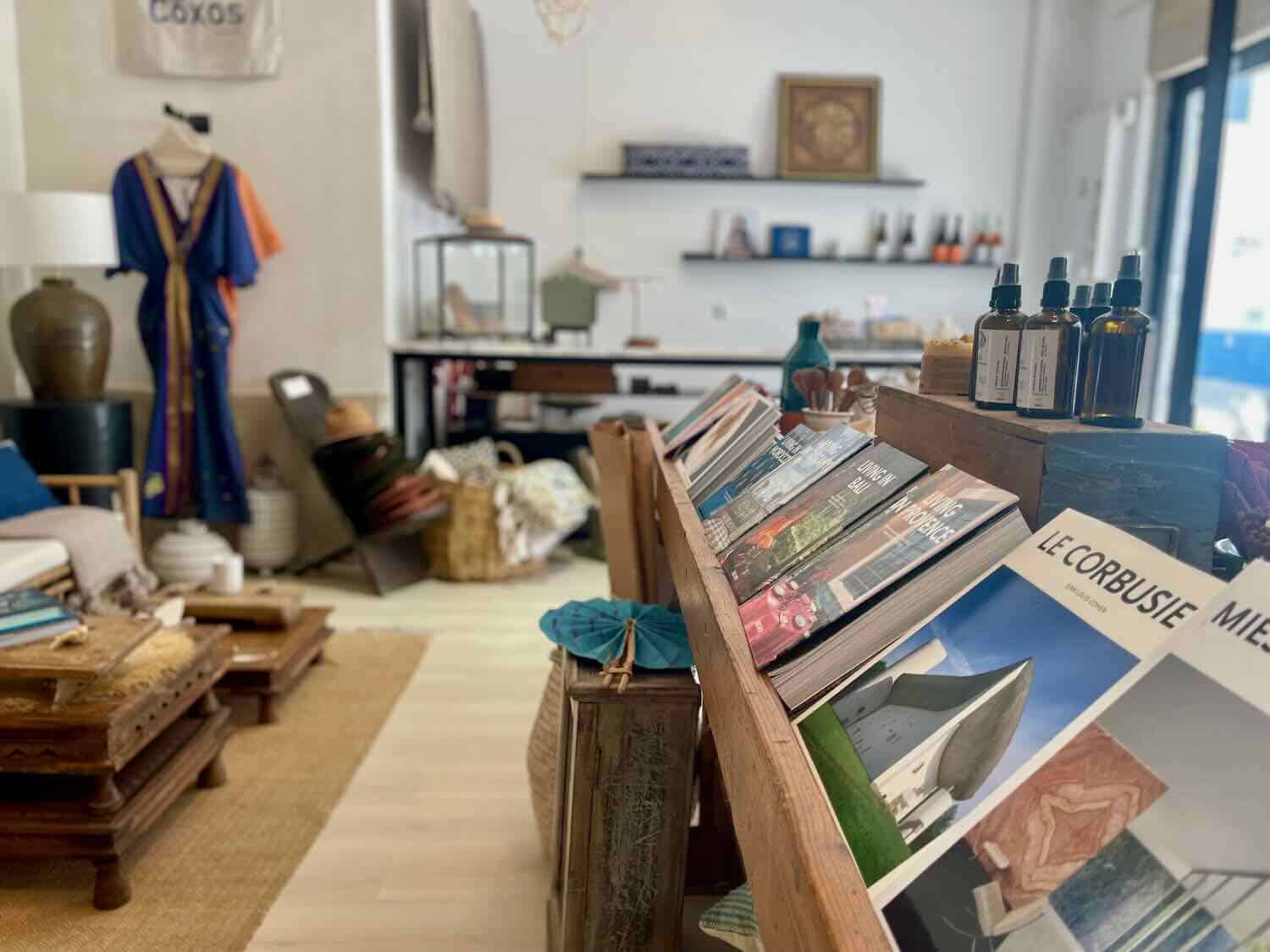 Interior of a boutique shop in Ericeria.