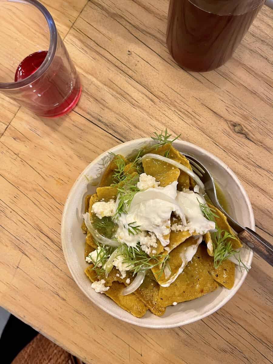 Chilaquiles at Molina "El Pujol"