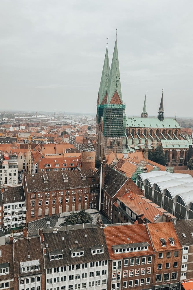 View of Lubeck from viewing tower
