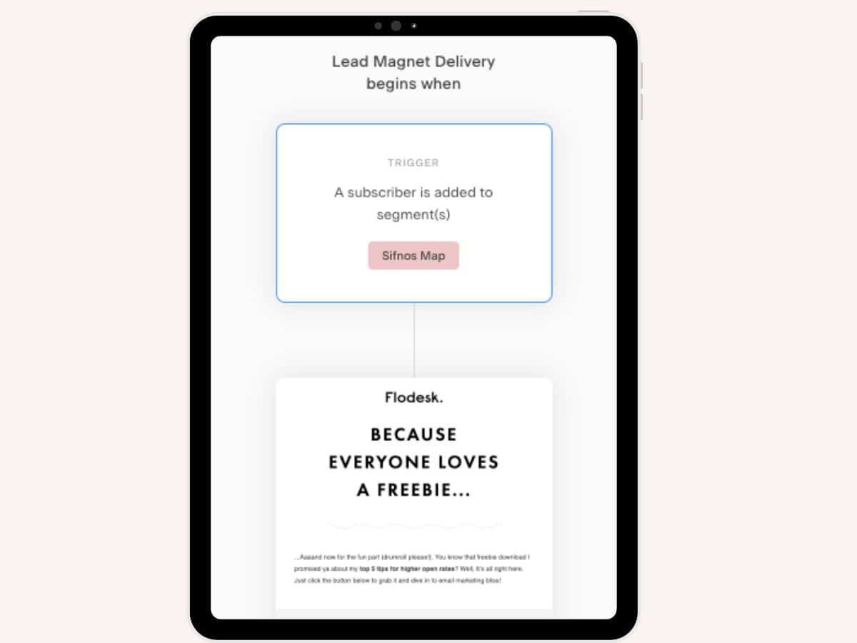 Flodesk forms for lead magnets 