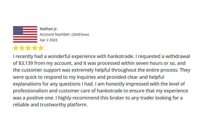 Hankotrade Feedback on BrokerXplorer.com