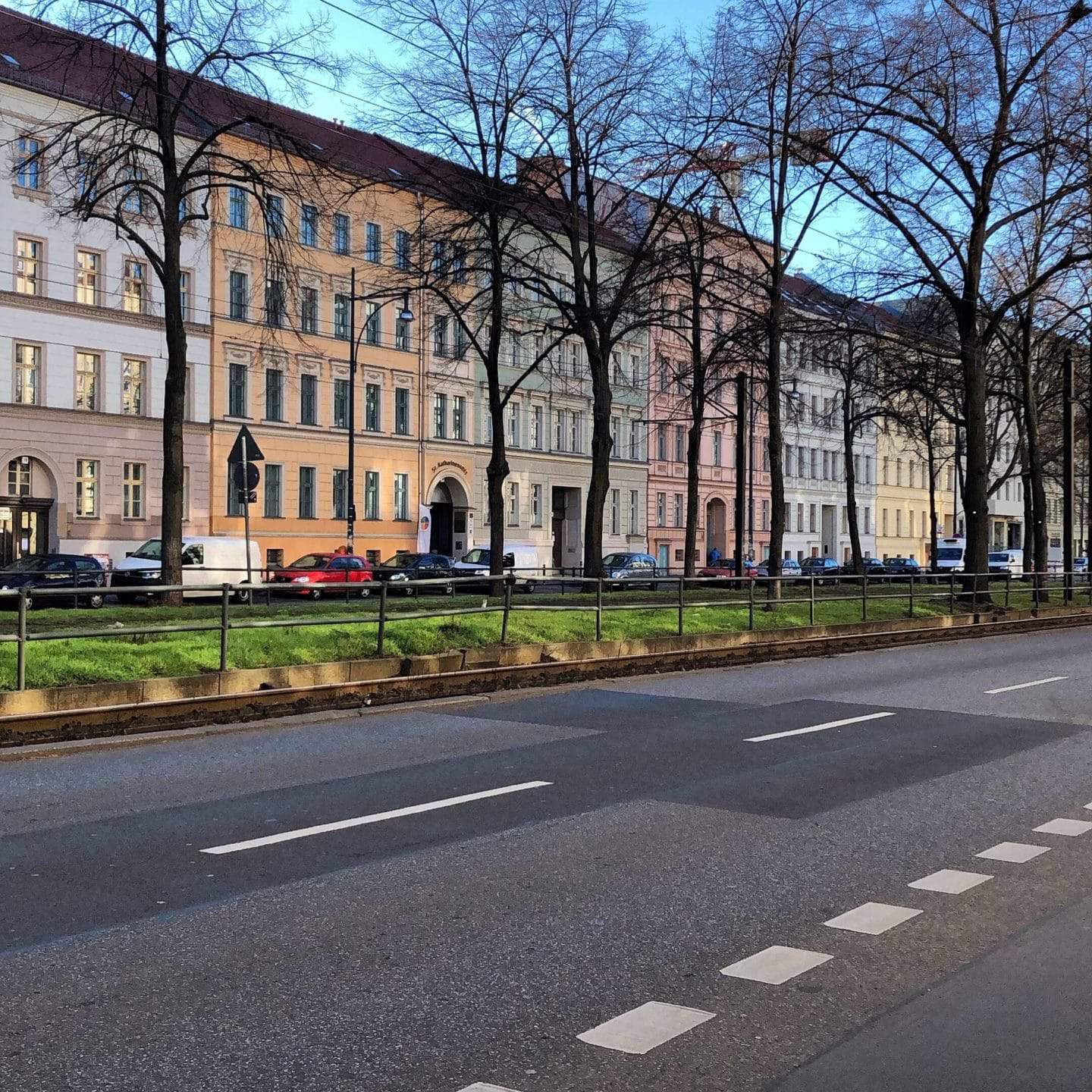 Old townhouses in Berlin, Germany.
