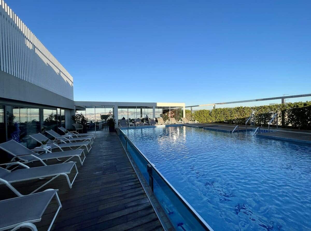 Rooftop pool at Electra Metropolis Athens