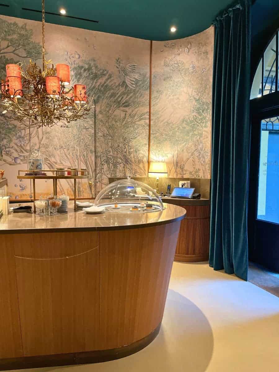 The table of with desserts in Milan