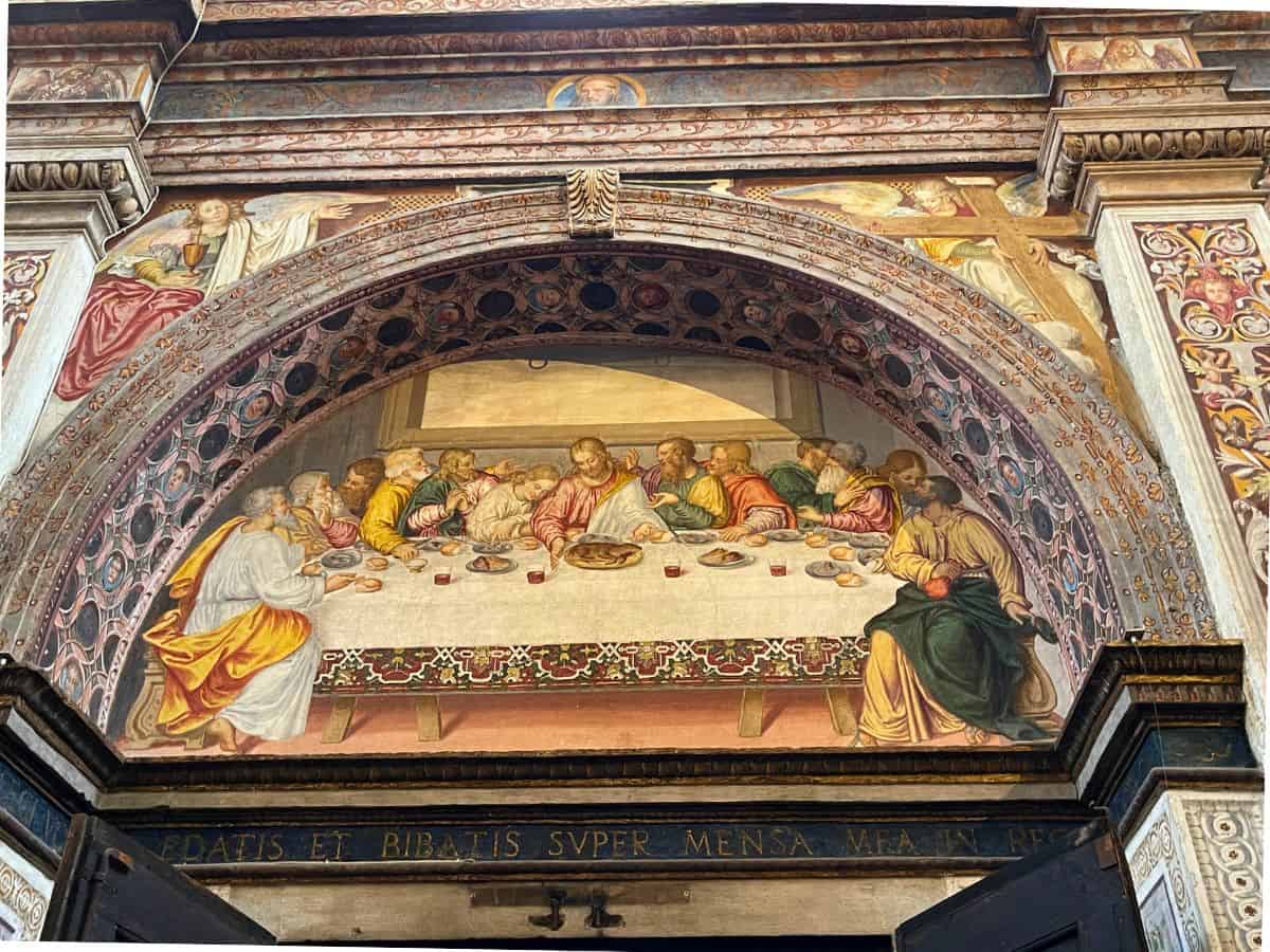 A replica painting of the last supper