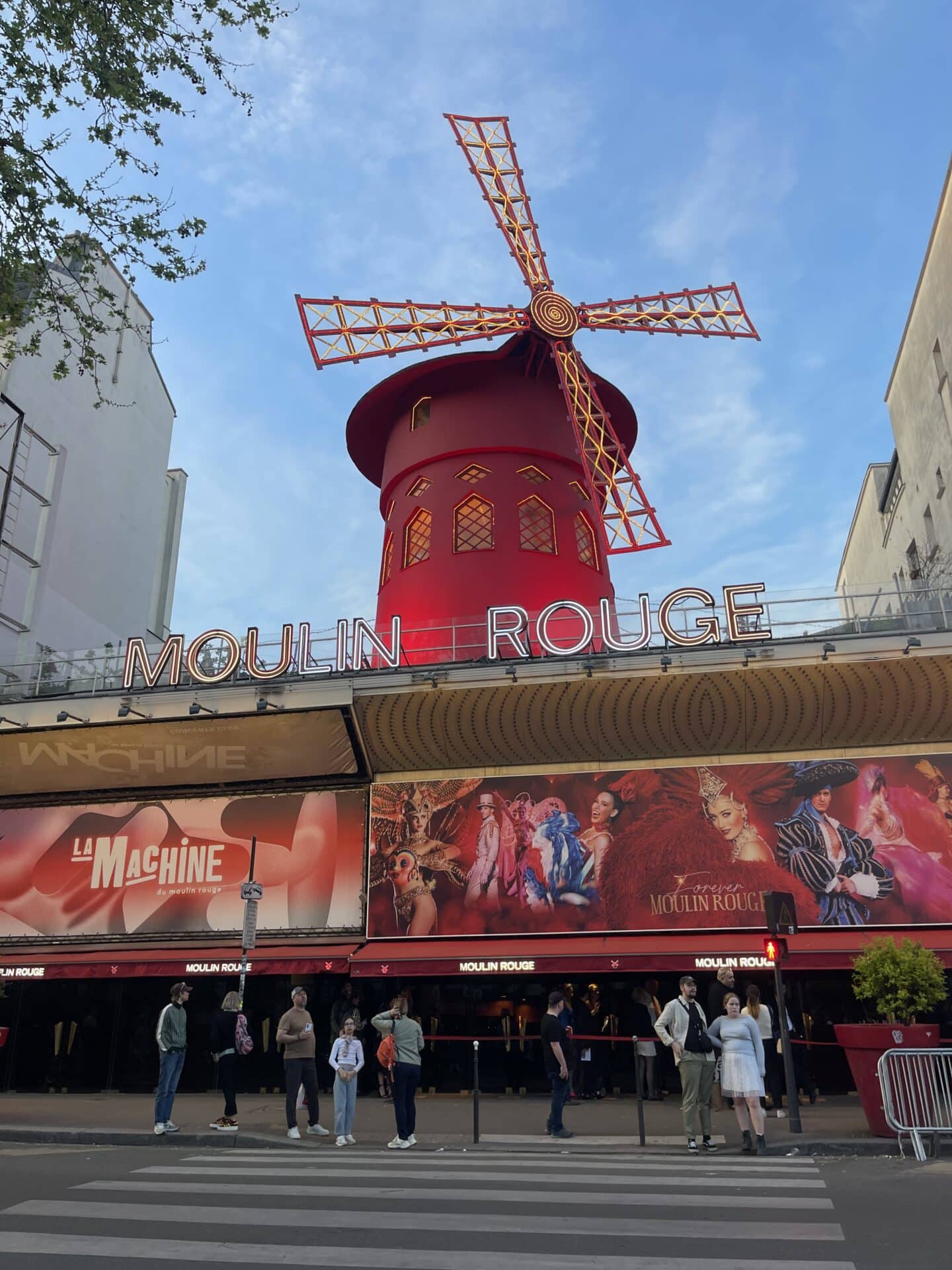 Exterior of Moulin Rouge in Paris