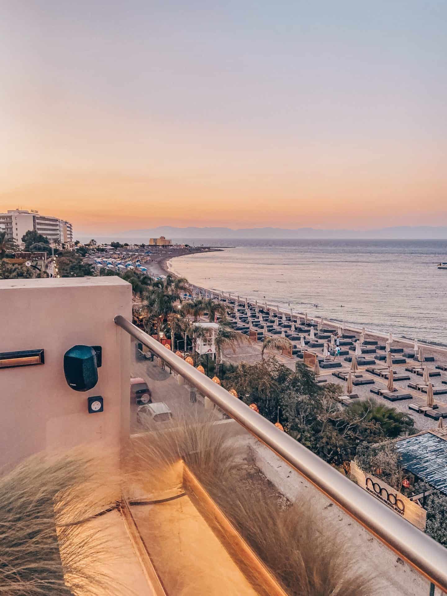 View from Cooks Club Rhodes Rooftop