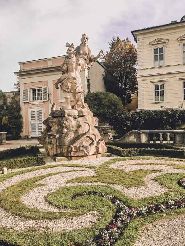 Statue in Salzburg Gardens
