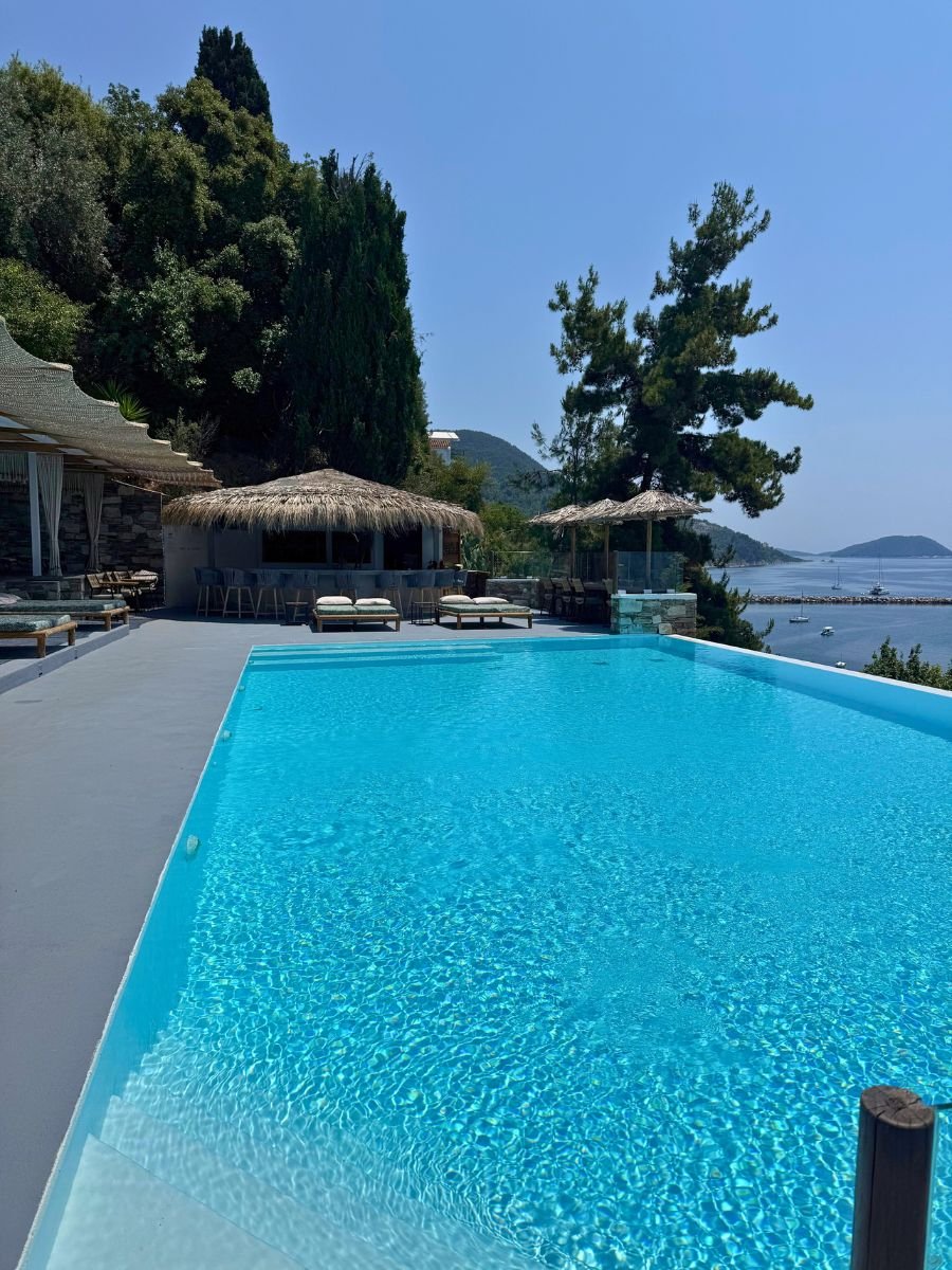 Pool at hotel in Skopelos