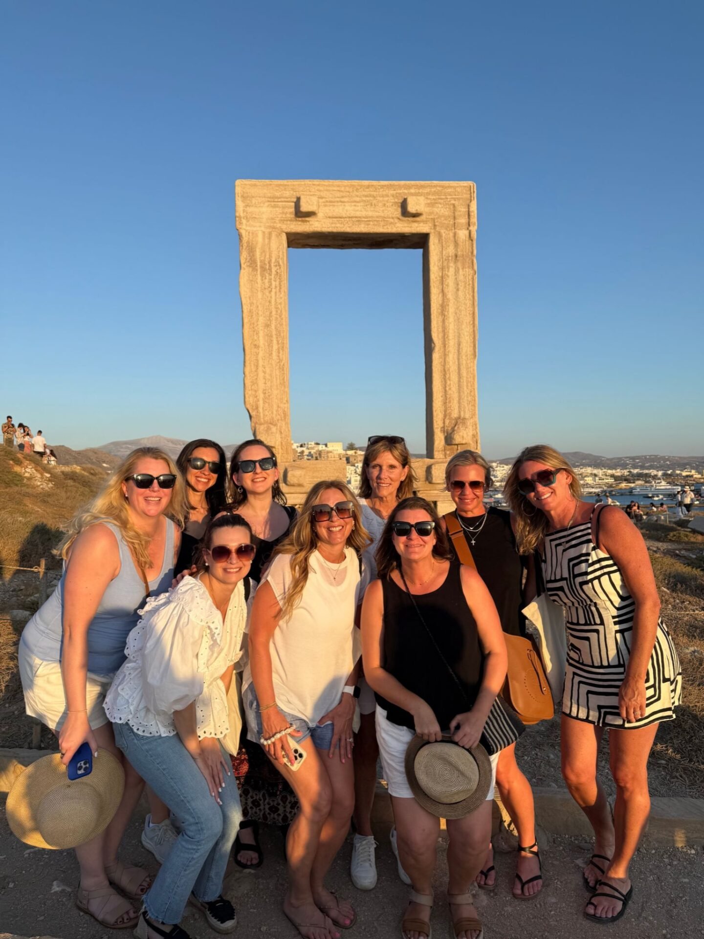 A group of Women on a small group trip in Naxos, Greece