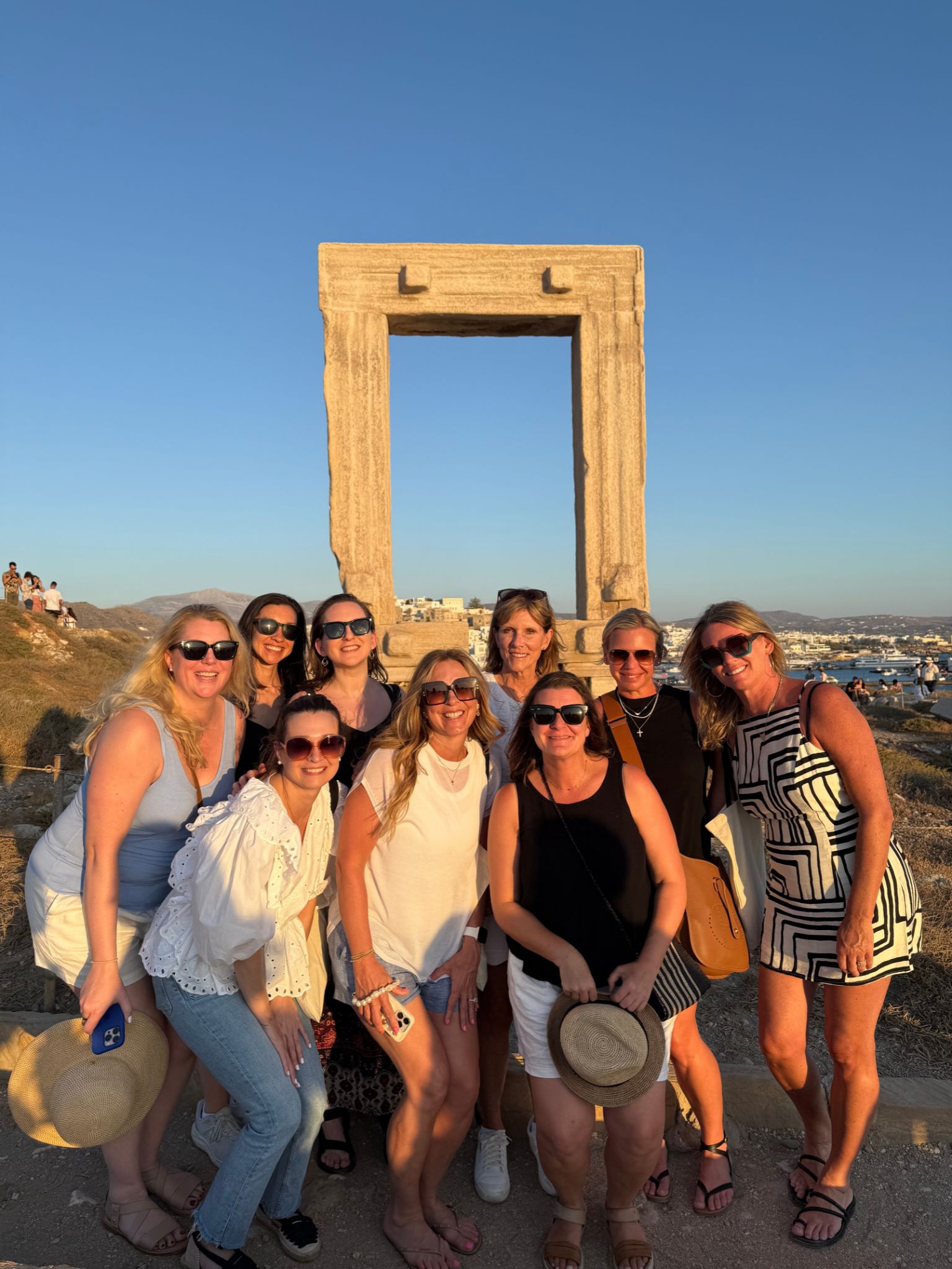 A group of Women on a small group trip in Naxos, Greece