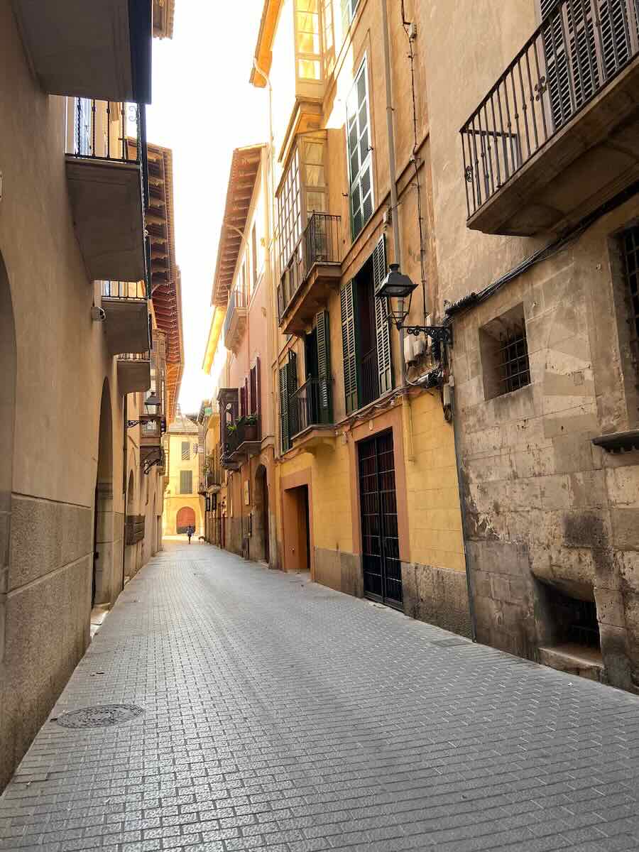 Empty Street in Mallorca Spain