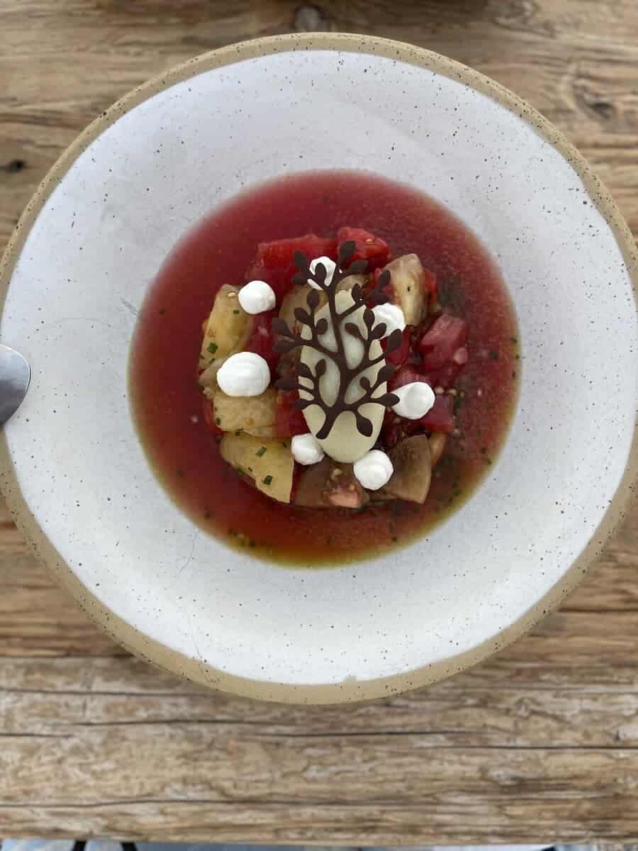 Tomato Watermelon Soup at Bostini