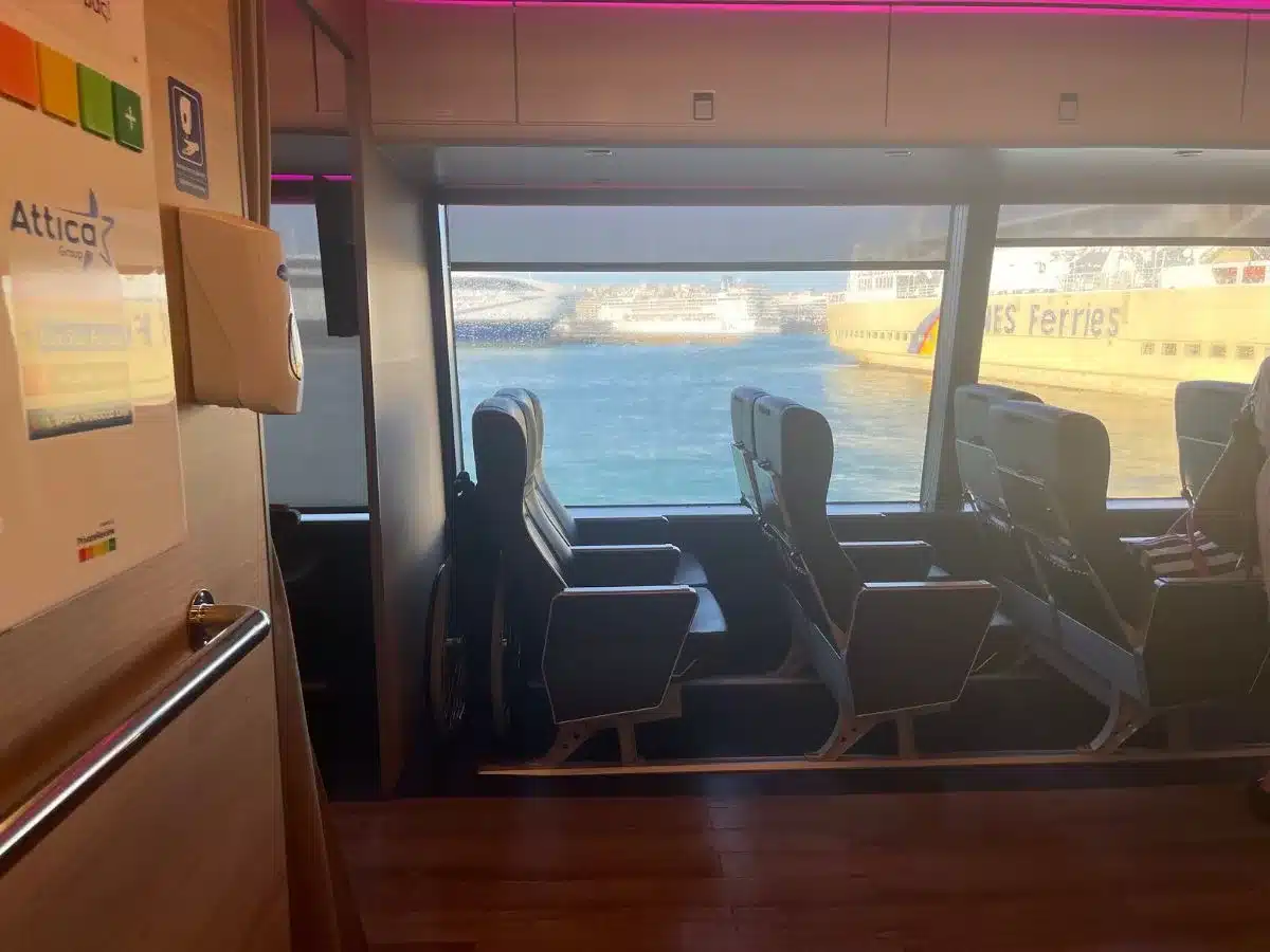 Inside the cabin of Aero 1 Highspeed 