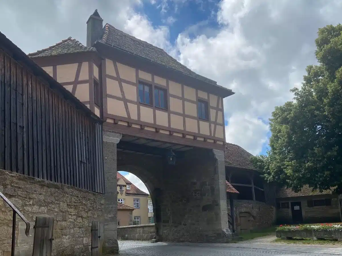 City Walls in Rothenburg od der Tauber 