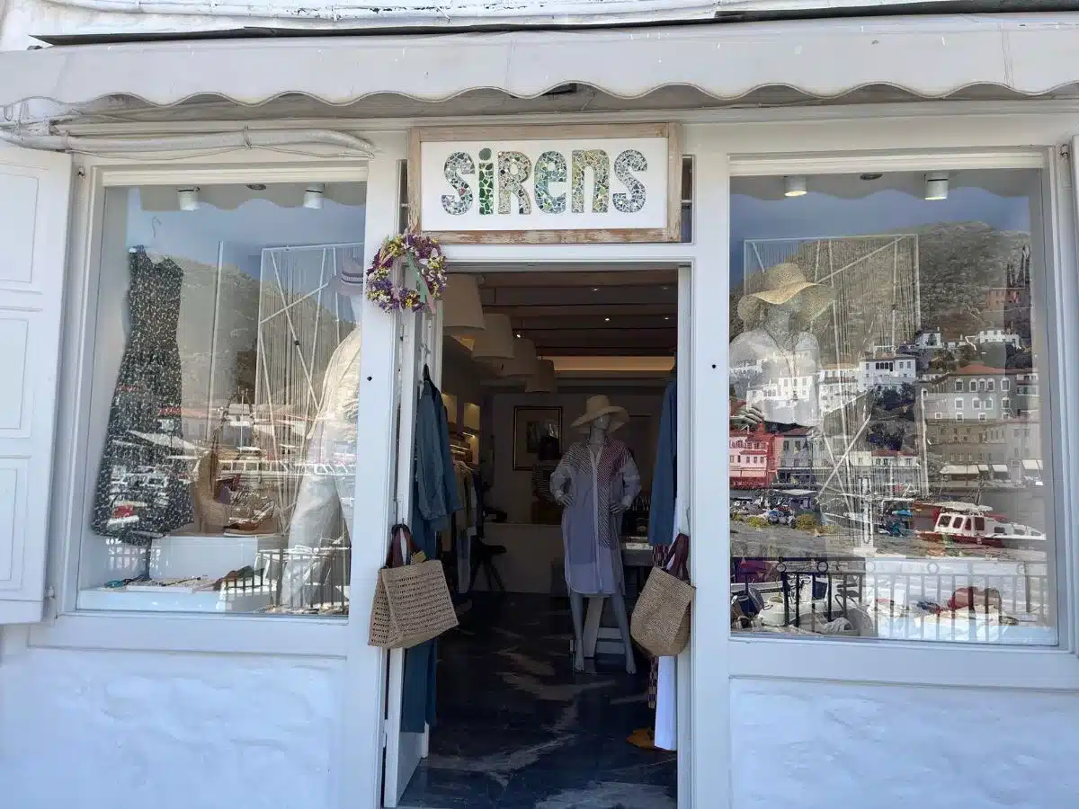 Sirens boutique in Hydra, Greece